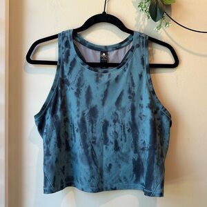 Blue Tie-Dye Women's Tank Top